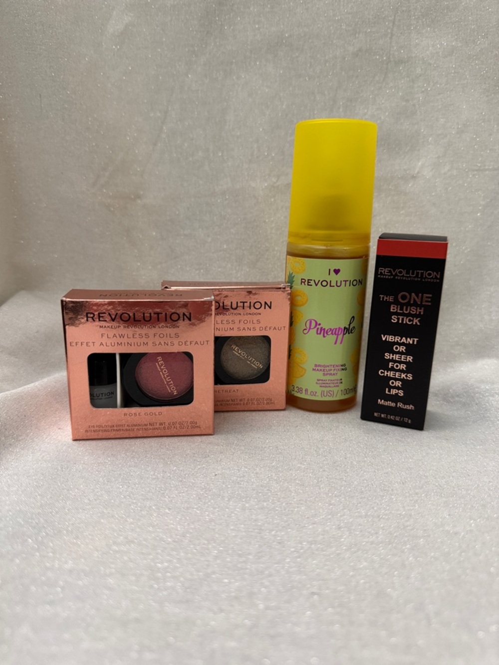 Revolution Pineapple Brightening Mist & Blush Bundle in Yellow and Rose Gold